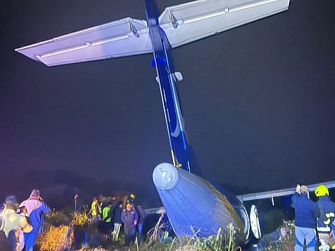 The aircraft sustained minor damage during landing at Bhadrapur Airport.