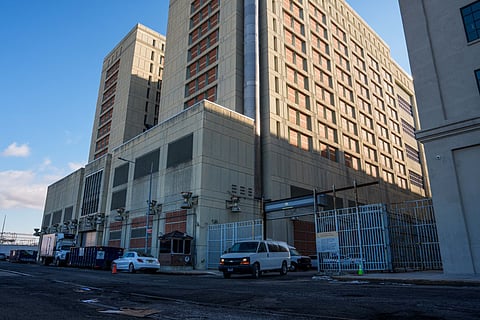 A van drives out of the Metropolitan Detention Centre (MDC) where Venezuelan President Nicolas Maduro is being held before his trial on January 4, 2026 in the Brooklyn Borough of New York City.
