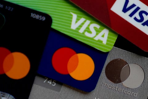 Visa and Mastercard credit cards