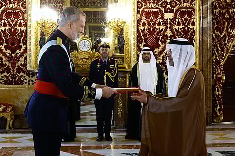 UAE Ambassador presents credentials to King of Spain