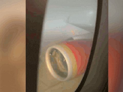 The aircraft was safely brought to a designated parking stand and all passengers and crew remained unharmed, the airline said.