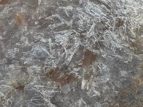 The freeze has caused ice to form on roads and across open plains.