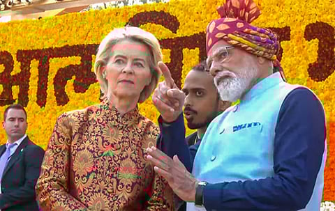 India and the European Union announced Tuesday a huge trade pact to create a market of two billion people. “A mother of all deals,” PM Modi said Tuesday in New Delhi, where he met with European Commission President Ursula von der Leyen.