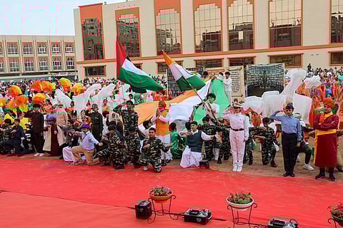 The ambitious recreation featured everything that made India’s 77th Republic Day special.