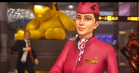 Meet Sama, Qatar Airways' virtual cabin crew - who you will find inside the Q-verse.