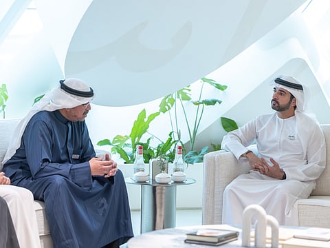 Sheikh Hamdan bin Mohammed bin Rashid Al Maktoum, Crown Prince of Dubai, Deputy Prime Minister, Minister of Defence, and Chairman of The Executive Council of Dubai, today met with Sheikh Abdullah Ali Abdullah Al-Salem Al-Sabah, Minister of Defence of the State of Kuwait.