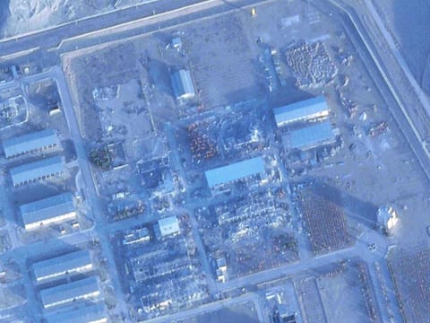 Satellite image shows a roof built over rubble Iran's Isfahan Nuclear Technology Center outside of Isfahan, Iran, on Wednesday, January 28, 2026.