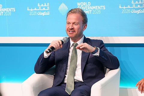 Talal Helali, Chairman of the Investment Authority, Government of the Syria during a session 'Connecting Economies Through Investment' on the second day of World Government Summit in Dubai.