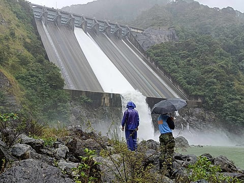 A view of the Ambuklao Dam, in the Cordillera Region, about 300km north of Manila.