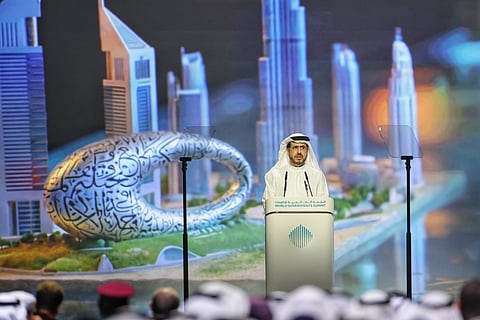 Saeed Al Tayer, Managing Director and CEO of Dubai Electricity and Water Authority (DEWA) during a session “AI-Driven Energy Transformation” on the final day of World Governments Summit.