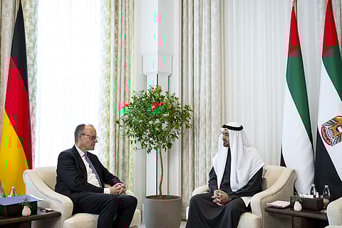 UAE President and German Chancellor discuss bilateral ties and witness exchange of MoUs