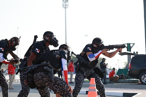 Elite police teams from six continents compete in high-intensity challenges.