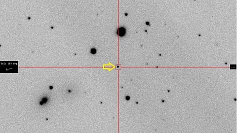 High-energy optical event tracked using rapid photometry and multi-filter analysis.