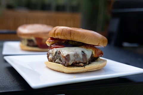 Grill & Thrill: Double cheeseburger for you to dig in