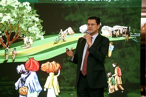 Zia Abbas, TCF CEO, speaking at the annual supporters' conference in Dubai