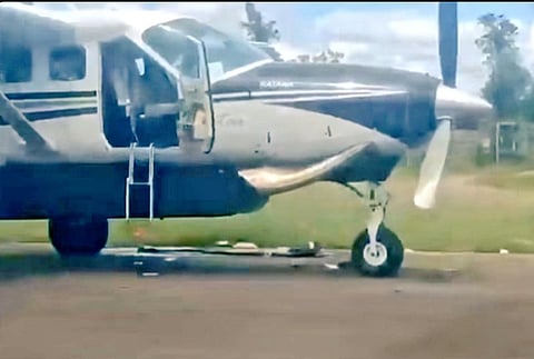 An attack on a commercial plane in Indonesia's South Papua killed both pilots. Two pilots of Smart Cakrawala Aviation, operating a Cessna 208B GrandCaravan (PK-SNR), were murdered after landing with 13 passengers at Korowai Batu Danowage (WAKY) Indonesia and being shot at. They took refuge in the forest with the 13 passengers, but both pilots were killed.