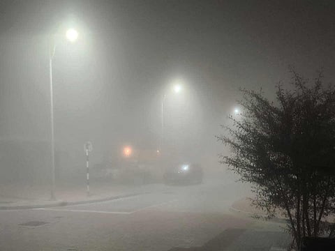 National Centre of Meteorology reports near-zero visibility in isolated areas.