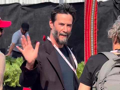 Keanu Reeves in Bahrain at the F1 Paddock