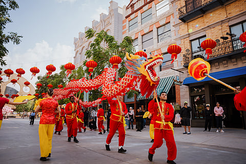 Chinese New Year Parade at Motiongate Dubai