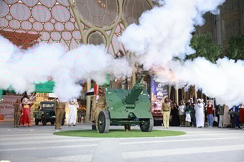 The UAE has been firing a cannon every Ramadan since the 1930s - here’s the story behind it (Cannon firing at Expo city in Dubai for Ramadan 2026).