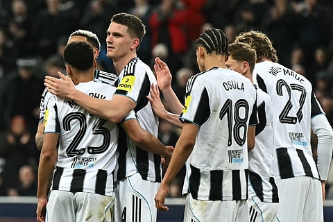 Newcastle booked their place in the Round of 16 of the Champions League