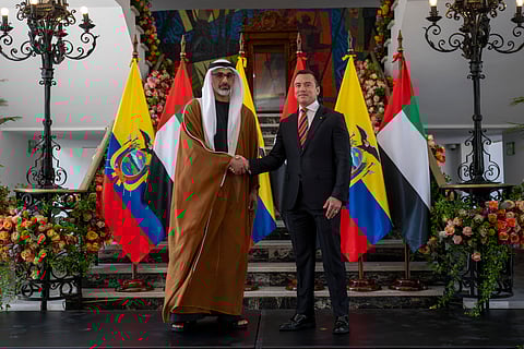 Sheikh Khaled, Ecuador President announce UAE-Ecuador CEPA in Quito