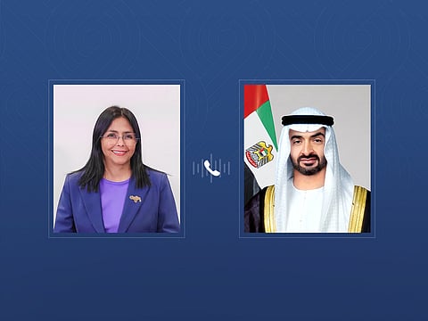 UAE President receives phone call from Acting President of Venezuela affirming solidarity with the UAE