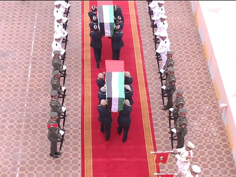 UAE's Ministry of Defence extended deepest condolences to the families of the martyrs.