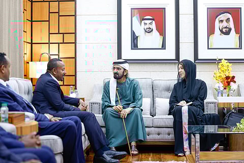 Sheikh Mohammed meets Abiy Ahmed as UAE and Ethiopia review cooperation
