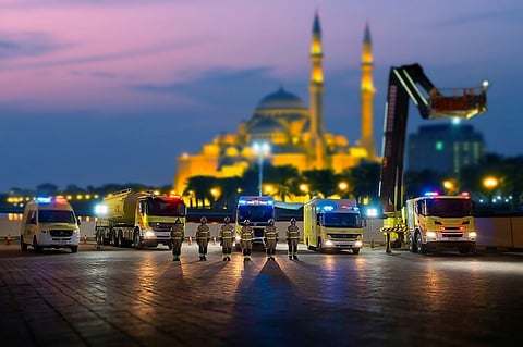 Sharjah Civil Defence raises emergency readiness for Laylat Al Qadr and Eid Al Fitr