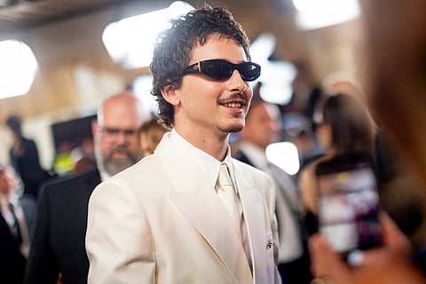 Timothée Chalamet at the 98th Annual Oscars held at Dolby Theatre on March 15, 2026 in Hollywood, California.