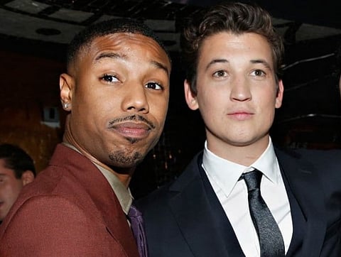 Actors Michael B. Jordan, actor Miles Teller and director Tom Gormican attend the "That Awkward Moment" screening after party at Maison O on January 22, 2014 in New York City.