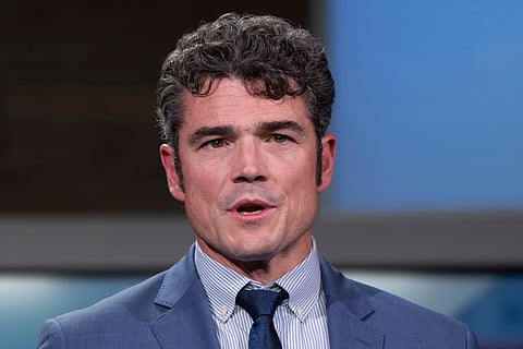 Joe Kent, Director of the U.S. National Counterterrorism Centre, speaks during a congressional debate at KATU studios Oct. 7, 2024, in Portland, Ore.