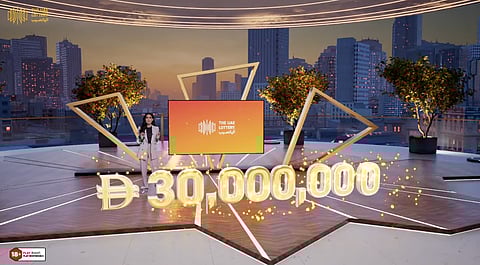 UAE Lottery show host Diala Makki during Lucky Day Draw No. 260321