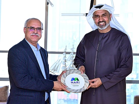 MD and CEO of MariEnergies, Faheem Haider, with Syed Basar Shueb, MD, CEO and Board Member of IHC, during his visit to the MariEnergies head office. Photo: Mari Energies Limited