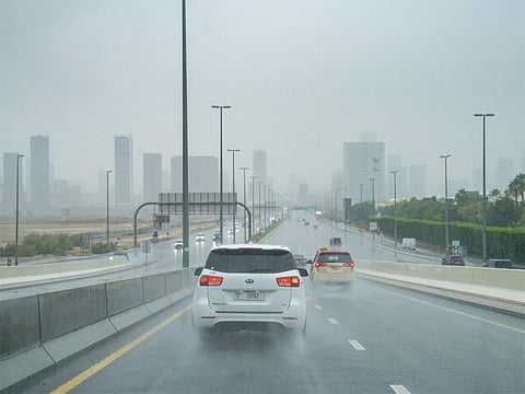 Motorists are advised to slow down, keep distance and avoid waterlogged roads.