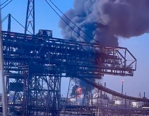 Footage shows fire at Valero's Port Arthur refinery in Texas following a massive explosion. Residents told to shelter in place as a huge fire burns. No confirmed cause yet Explosion reported at Valero refinery at Texas' Port Arthur