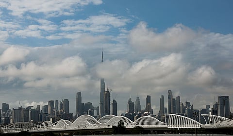 A view of the Dubai skyline from Al Jaddaf.