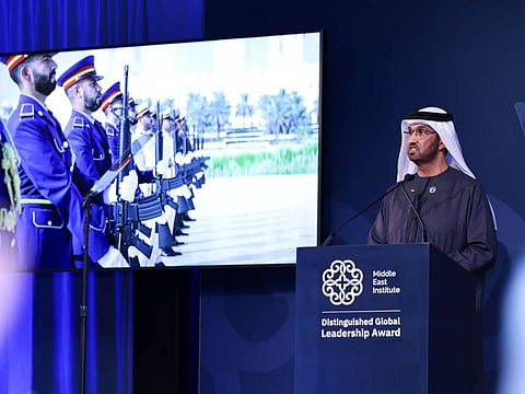 Dr. Sultan Al Jaber Receives MEI Distinguished Global Leadership Award