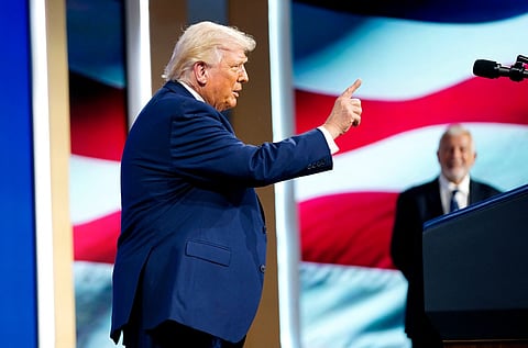 President Donald Trump speaks at the FII PRIORITY Summit at the Faena Hotel on March 27, 2026 in Miami Beach, Florida.