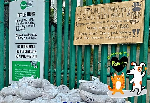 The Philippine Animal Welfare Society opens new community paw-ntry to help public utility vehicle drivers with dogs or cats