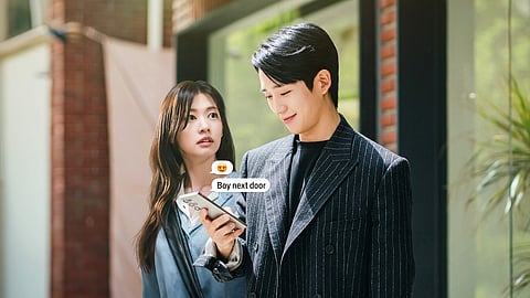 Jung Hae-in and Jung So-min in Love Next Door.