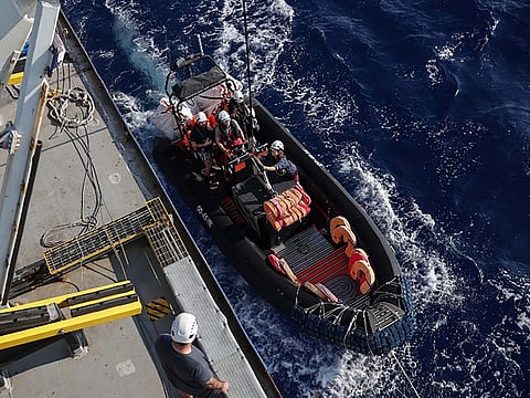 Rescuers said 32 people survived in a boat attempting to cross the Mediterranean from Libya to Europe over the Easter weekend. More than 70 feared "lost at sea".