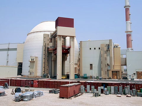 A general view of the Bushehr main nuclear reactor, situated approximately 1,200 km south of Tehran, Iran.