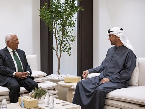 UAE President meets President of the European Council to discuss regional developments