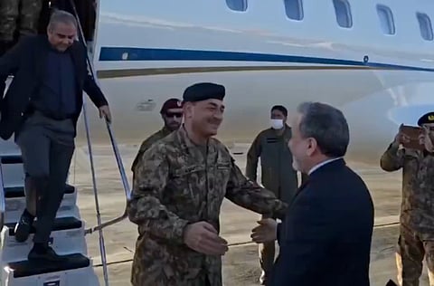 Iranian Foreign Minister Abbas Araghchi (right) welcomes the Pakistani delegation led by Field Marshal Asim Munir amid a fresh push for a deal with the US over key sticking points, including uranium enrichment and control over Hormuz. The White House has confirmed late on Wednesday that the US side is in discussions for a second round of Iran talks in Pakistan.