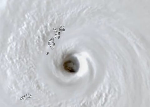 Supertyphoon flips over cars, rips away roofs on US islands in the Pacific Ocean