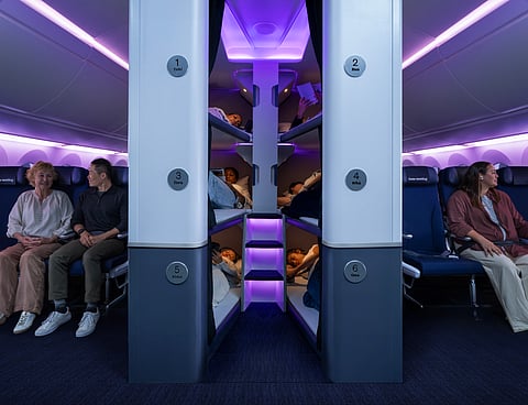 Six lie-flat pods will be installed on new Dreamliners serving long-distance routes.