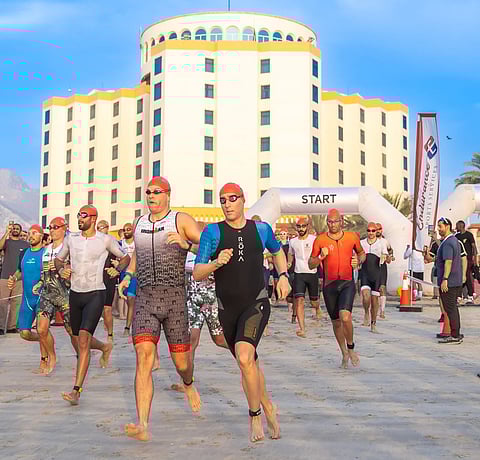 Over 400 athletes compete in Oceanic Khorfakkan Triathlon