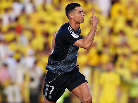 Cristiano Ronaldo shone bright for Al Nassr as they beat Al Wasl on April 19 in Dubai's Zabeel Stadium